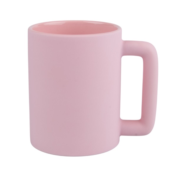 Coloured Matte Sublimation Mug - Rectangular Handle
